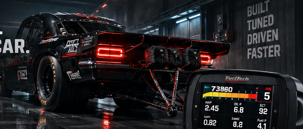 Performance drag racing car